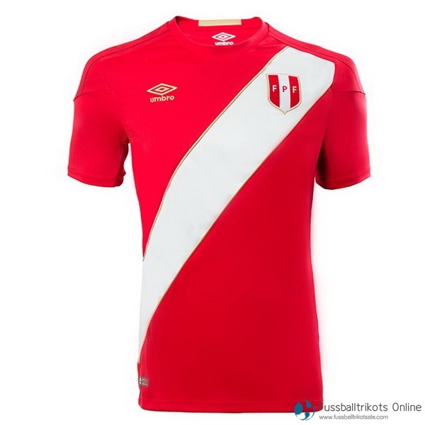 Peru Trikot Auswarts 2018 Rote Fussballtrikots Günstig